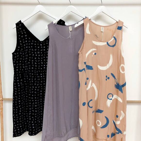 MAKE IT GOOD Portland Abstract Pattern Sleeveless Tunic Dress US MEDIUM - Picture 14 of 14